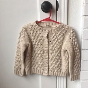 Adorable toddler girls knit sweater